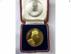1953年 英国 エリザベス2世 即位記念大型ゴールドメダル