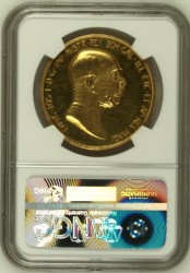 1908年 オーストリア 100コロナプルーフ金貨 雲上の女神 NGC PR61