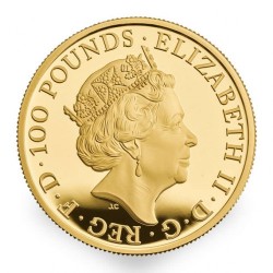 残り4枚 2017年英国 クイーンズ・ビースト - 英国のライオン 1オンスプルーフ金貨