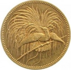 入手困難 激レア 1895-A ドイツ領ニューギニー 極楽鳥 20マルク EF