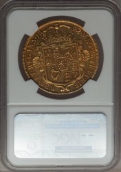 早い者勝ち！ 6番目 1692年 英国 ウィリアム＆メアリー 5ギニー金貨 NGC AU53