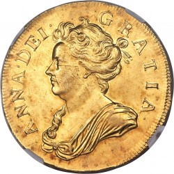 1706年 イギリス アン女王 5ギニー金貨 NGC MS61