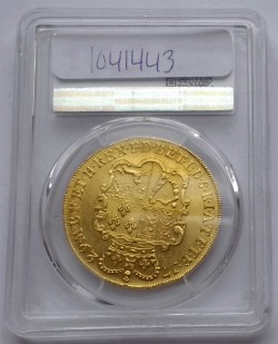 1729年 英国 ジョージ2世 5ギニー金貨 E.I.C. PCGS AU55