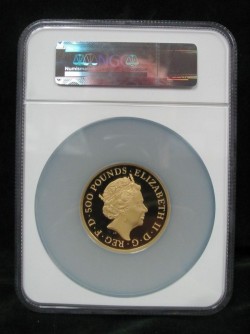 2015年 英国 シャーロット洗礼500ポンド金貨NGC GEM PROOF
