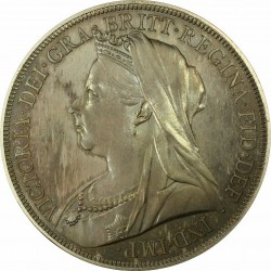 最高鑑定 1893年 英国 ヴィクトリア女王 プルーフクラウン銀貨 PCGS PR67
