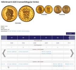 最高鑑定！ 1656年 英国 クロムウェル ブロード金貨 PCGS MS62