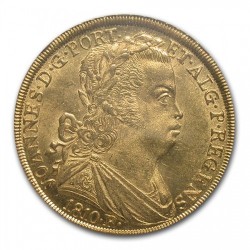 最高鑑定 1810年 ブラジル 6400レイス金貨 NGC MS64