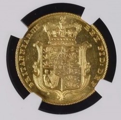 単独の最高鑑定品！ 1826年 英国 ジョージ4世 ソブリン金貨 NGC MS63+