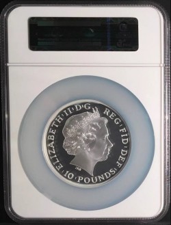 2014年 英国 プレミアム・ブリタニア5オンスプルーフ銀貨 NGC PF70UC