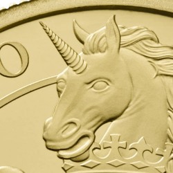 発行400枚のみ 2017年 英国 クーンズ・ビースト ユニコーン・オブ・スコットランド 1オンスプルーフ金貨