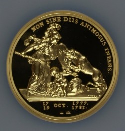 1776年 (2014年リストライク) Libertas Americana 5オンス大型金貨 NGC PF70 Ultra Cameo High Relief