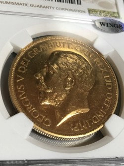 写真追加 格安! 1911年 英国 ジョージ5世5ポンド金貨 NGC PF62 写真追加 格安! 1911年 英国 ジョージ5世5ポンド金貨 NGC PF62