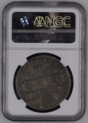 アン女王クラウン銀貨 最高鑑定 1713年 英国 アン女王 クラウン銀貨 NGC MS65