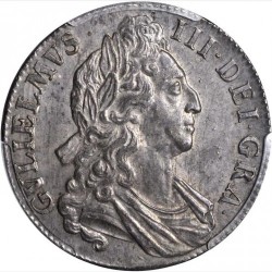 1695年 英国 ウィリアム3世 クラウン銀貨 PCGS MS62
