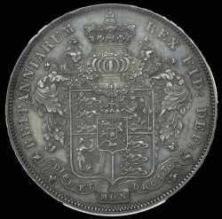 R SPINK評価額22500ポンド 1826年 英国 ジョージ4世 プルーフクラウン銀貨 PCGS PF62