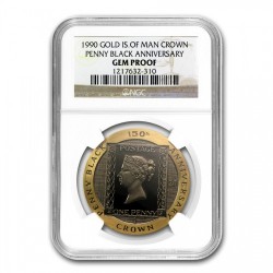 1990年 マン島 ペニーブラック金貨 NGC GEM Proof 1990年 マン島 ペニーブラック金貨 NGC GEM Proof