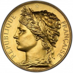 さすがフランスの金メダル 1878年 フランス ゴールドメダル PCGS MS64