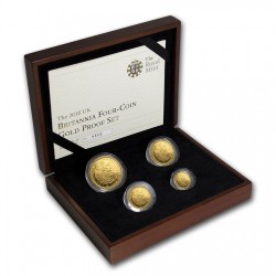 2010年 英国 ブリタニア プルーフ金貨4枚セット