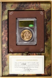 格安 1857-S セントラルアメリカ号 $20 PCGS/CAC MS64 スパイクシールド