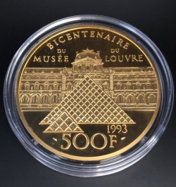 <FONT color=blue>大特価！</FONT> 1993年 フランス 民衆を導く自由の女神  5オンスプルーフ金貨