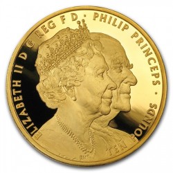 2017年 英国 プラチナ・ウエディング（70周年）5オンスプルーフ金貨