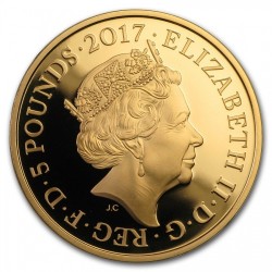 2017年 英国 フィリップ王子記念1オンスプルーフ金貨