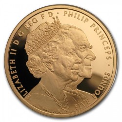 2017年 英国 プラチナ・ウエディング（70周年）1オンスプルーフ金貨