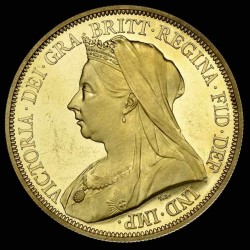 1893年 英国 ヴィクトリア・ヴェール（オールド）ヘッド 10枚プルーフ金貨＆銀貨セット