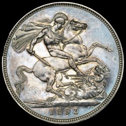 1893年 英国 ヴィクトリア・ヴェール（オールド）ヘッド 10枚プルーフ金貨＆銀貨セット