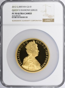 2012年 英国 ダイアモンド・ジュビリー 5オンスプルーフ金貨 NGC PF70UC