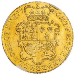 1746年 英国 ジョージ2世5ギニー金貨 NGC AU55