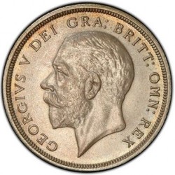 R5 プルーフは激レア！ 最高鑑定 1932年 英国 ジョージ5世 プルーフクラウン銀貨 PCGS PR65