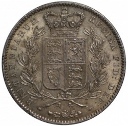 1847年 英国 ヤング・ヘッド ヴィクトリア女王 クラウン銀貨 PCGS MS62