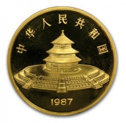 1987年中国 5オンス パンダプルーフ金貨