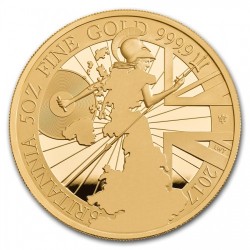 2017年 英国 ブリタニア 5オンスプルーフ金貨