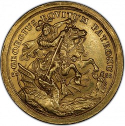 HUNGARY ハンガリー Medalic10Ducats ND(1690~1751) PCGS AU58