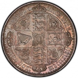 1847年 英国 ゴチッククラウン銀貨 PCGS PR63 CAMEO