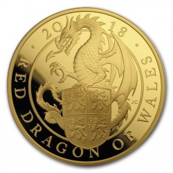 入手ほぼ不可 シリーズで一番人気 2018年 英国 クイーンズ・ビースト ドラゴン5オンスプルーフ金貨