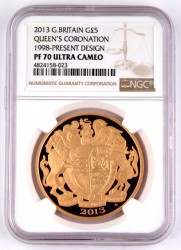 最高鑑定 銀貨4枚セットも付けちゃいます！2013年 QUEENS CORONATION 女王戴冠式 プルーフ金貨4枚セット NGC PF70UC