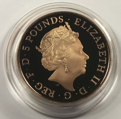 シャーロット王女洗礼記念 5ポンド金貨 PCGS PR70DCAM