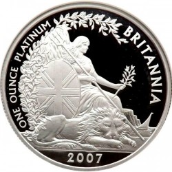 2007年 英国 プラチア・ブリタニアプルーフ4枚セット